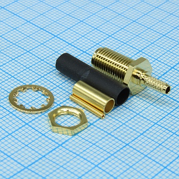 732510930 - Разъем коаксиальный SMA 0....3ГГц 50Ом монтаж на панель лоток