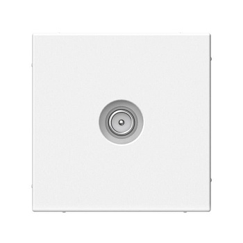 ARTGALLERY TV ТВ розетка проходная 4DB, механизм, белый GAL000192