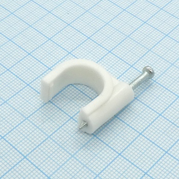 Скоба 14 мм(100 шт) - для связки проводов к стене