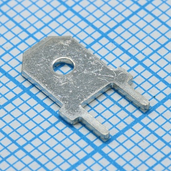 L-KLS8-01128-PC-250 - Контакт ножевой 6.3 мм на плату (ТНТ)