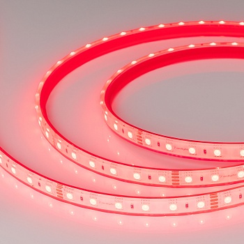 Лента герметичная RTW-PFS-B60-13mm 24V RGB (14.4 W/m, IP68, 5060, 5m) 033791 - Светодиодная лента RTW-PFS-B60, герметичная IP68 (PFS-полная силиконовая экструзия). Светодиоды 5060, 60 шт/м (300 шт на 5 м), белая плата, ширина 13 мм, скотч 3M. Цвет RGB, уг