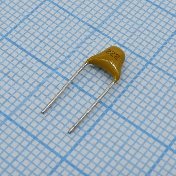 TS170R1H222KSBBB0R - Конденсатор керамический многослойный 2200пФ 50В X7R ±10% радиальный 5.08мм 125°C россыпь