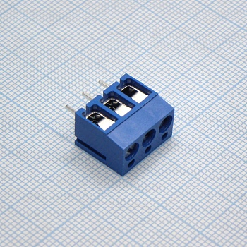 DG305-5.0-03P-12-00A(H) - Винтовой клеммный блок с защитой провода, 3 контакта. Серия DG305-5.0