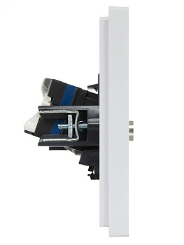 FORTE&PIANO Розетка двойная TV+RJ45 кат.6 FP237 белый IEK FP-AK20-2-K01