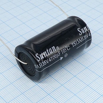 TS13AE1V472MSB000R - Электролитический конденсатор с аксиальными выводами 35В 4700мкФ 22*40