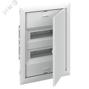 Щит распределительный встраиваемый 24 модуля ЩРв-п-24 пластиковый UK600 с дверью и самозажимными клеммами N/PE (UK624N3) 2CPX031370R9999