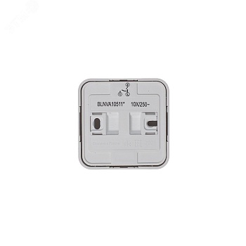 Выключатель 2-кл. ОП Blanca 10А IP20 (сх. 5) 250В с подсветкой с изолир. пластиной бел. SE BLNVA105111