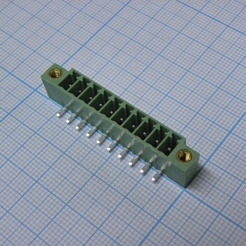 15EDGRM-3.5-10P-14-00A(H) - Разъемный клеммный блок на плату, 10 контактов. Серия 15EDGRM-3.5