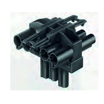 Разветвитель RM GST18i5V 2A1T V 3 SW - Распределительное устройство, 5 полюсов: 1 вход / 1 выход, 3 полюса: 1 вход L3 тип: T, 5 полюсов, серия gesis GST18i5, номинальное напряжение: 250V / 400V, номинальный ток: 20А, цвет: черный