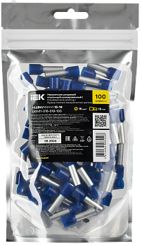 Наконечник НШВИ 16-18 темно-синий (100шт/упак) IEK UGN11-016-018-100