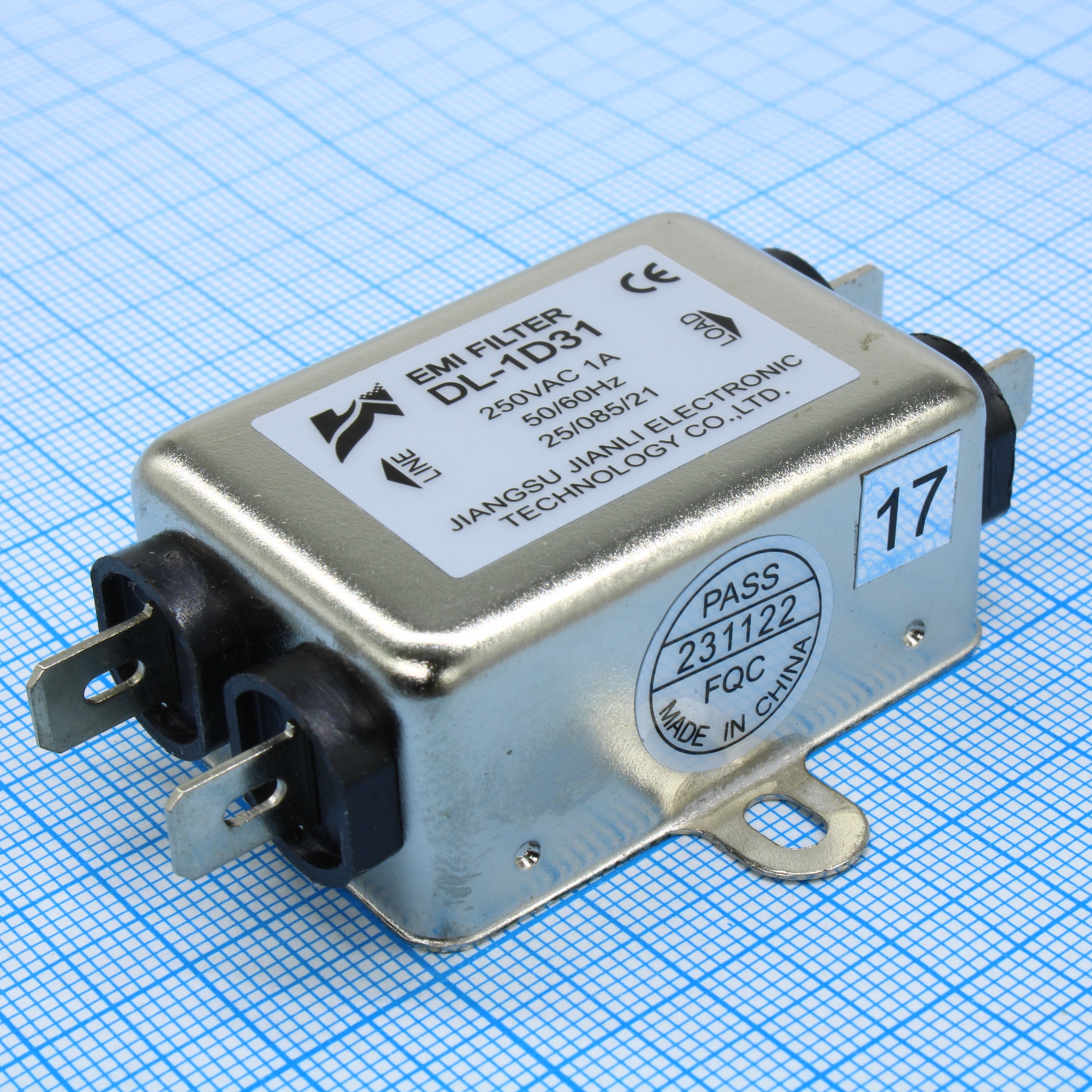 DL-1D31 - Фильтр сетевой однофазный 1А 250В