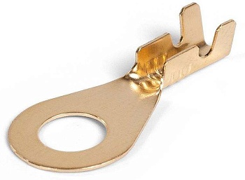 Наконечник кольцевой, НК 1.0-4, 100453 - Кабельный наконечник, кольцевой, латунь, НК 1.0-4 (сечение проводника 0,5 - 1,0 мм кв., внутренний диаметр кольца 4 мм), неизолированный, в упаковке 100 штук