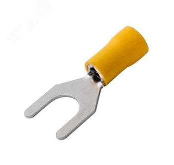 Наконечник вилочный изолированный 8.4 мм 4-6 мм2 (НВи 6.0-8) желтый 08-0154