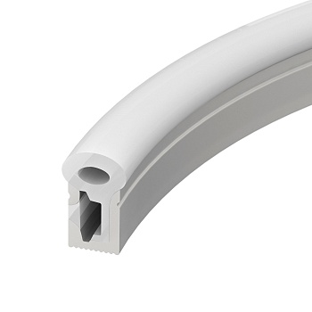 Силиконовый профиль WPH-FLEX-0817-SIDE-S8-10m WHITE 040827 - Цельнолитой силиконовый гибкий профиль, белый матовый. Габаритные размеры 10000х9,6х16,5 мм. Горизонтальный изгиб SIDE, минимальный радиус изгиба 30 мм. Для установки во влажных помещениях необх