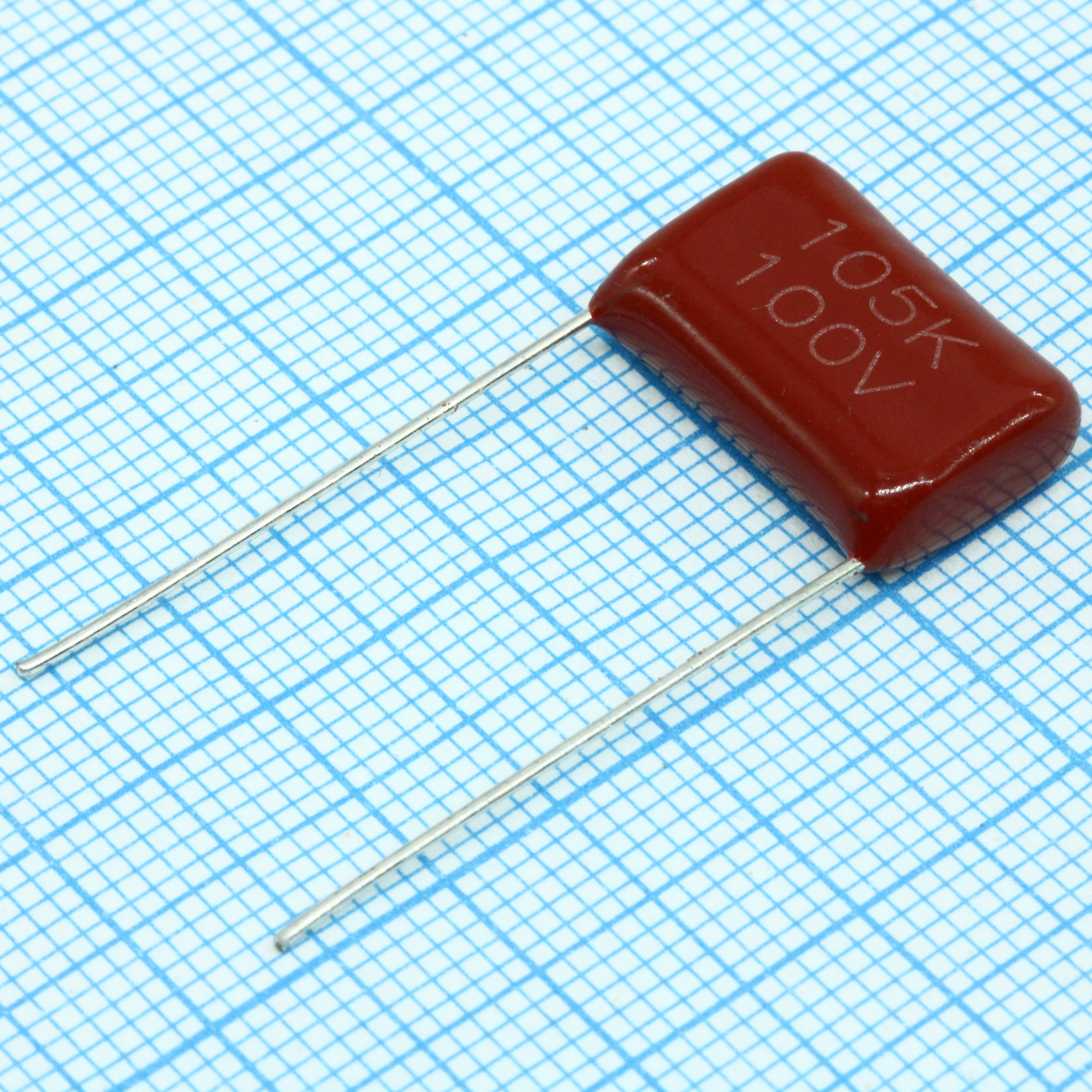 L-KLS10-CL21-105K100-P15 - Конденсатор металлоплёночный полиэтилентерефталатный 1мкФ 100В ±10% (19х9х14мм) шаг выводов 15мм 85°С россыпь