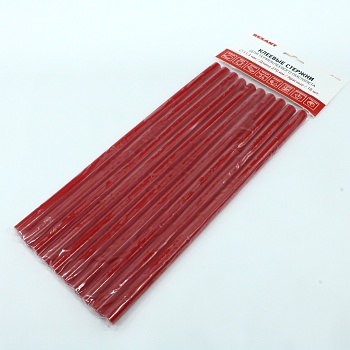 Стержни клеевые 11мм,270мм, 10шт/уп крас - хедер