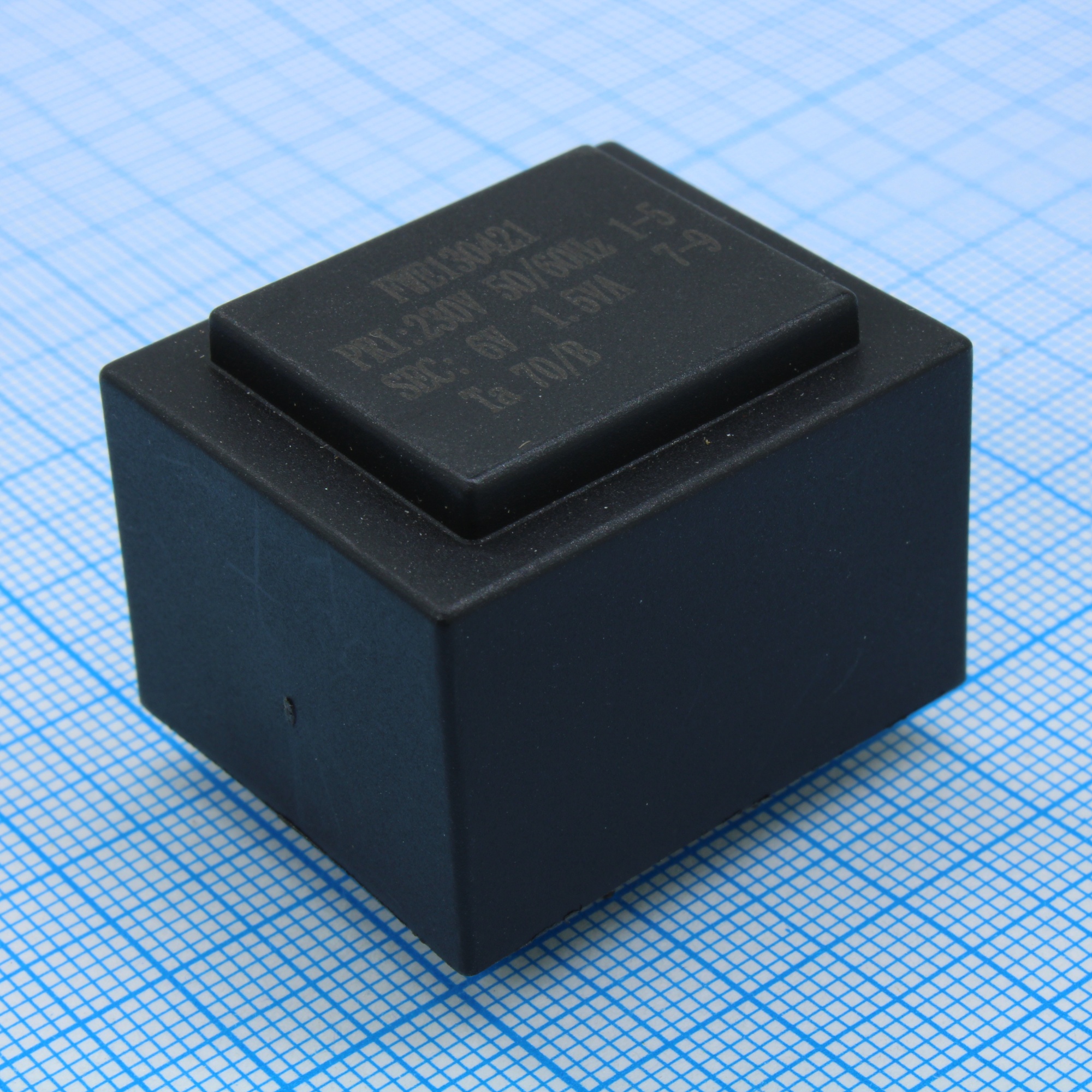 FWE130421 - Трансформатор 230/115В, 50-60Гц (1-5), 6В/0.25А, 1.5ВА (7-9)