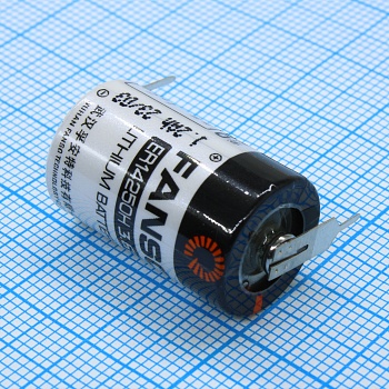 ER14250H/3PT - Li, SOCl2 батарея типоразмера 1/2AA, 3.6 В, 1.2 Ач, радиальные приваренные выводы, -55...85 °C