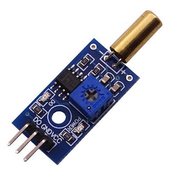 B146-Модуль датчика угла наклона SW-520D - Использование высокочувствительного углового переключателя SW-520D в качестве датчика; Рабочее напряжение 5 В; Цифровой выход (0 и 1); Использование широкораспространенного компаратора напряжения LM393