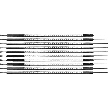 brd133055 - SCN-05-5 клипсы белые, 300шт/упак, для провода 1,4-1,8мм диаметра, легенда 5