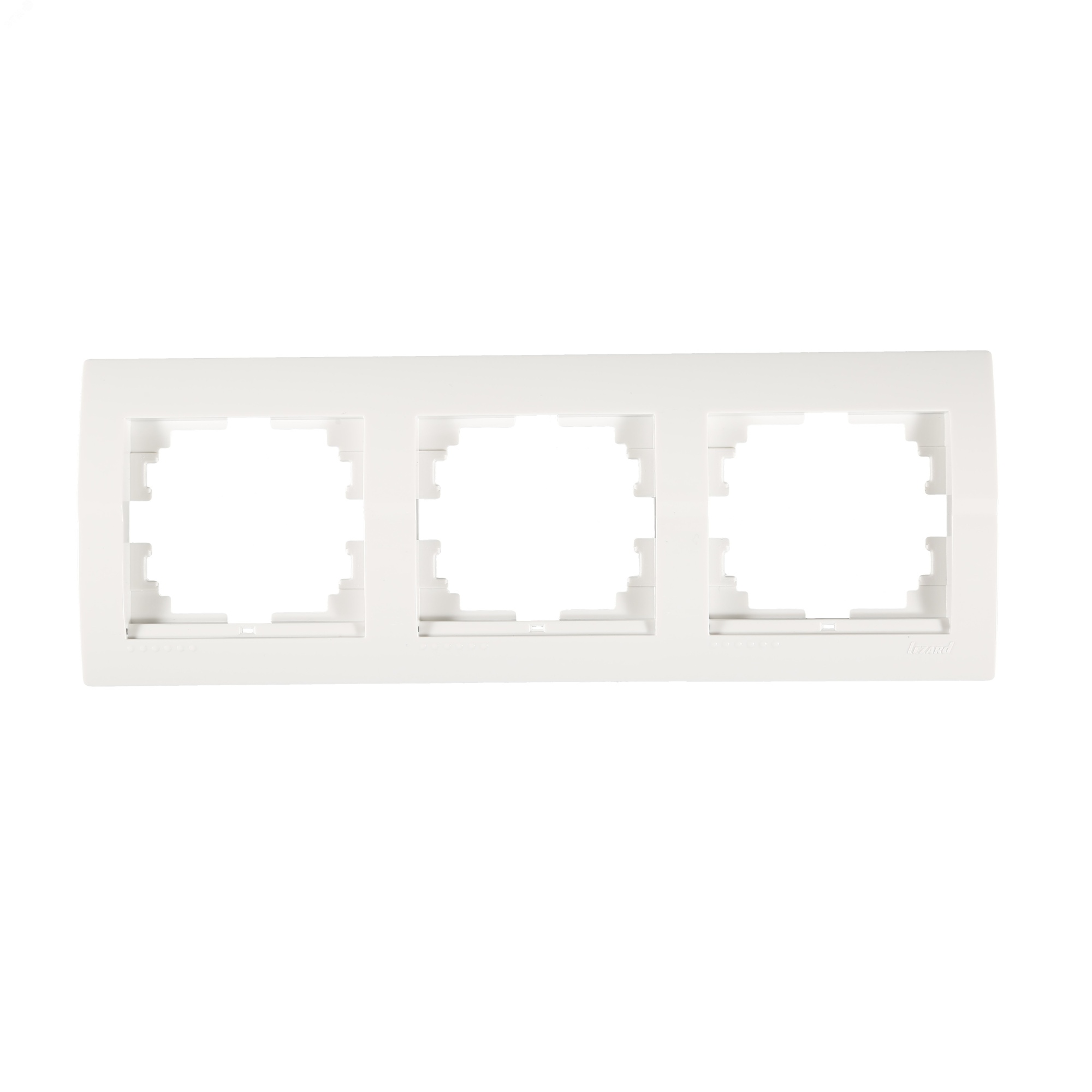 DERIY Рамка 3 поста горизонтальная белый 702-0200-148