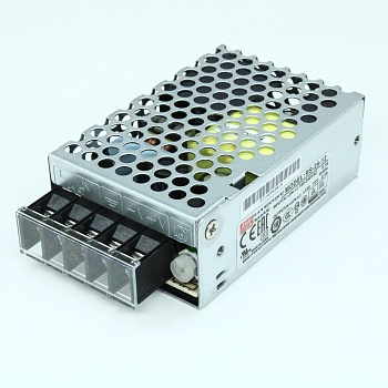 RS-25-12 - AC-DC, 25Вт, выход 12В/2.1A, рег. вых 10.8…13.2 В , вход 88…264В AC, 47…63Гц / 125…373 В DC,  изоляция 3000В AC, в кожухе 79х51х28мм, -20…+70°С