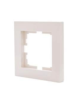 Рамка 1-местн. горизонт. VESNA кремов. 742-0300-146