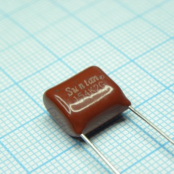 TS02002G154KSB0D0R - Конденсатор металлоплёночный полиэтилентерефталатный 0.15мкФ 400В ±10% (13х7.5х12мм) шаг выводов 10мм 85°С россыпь