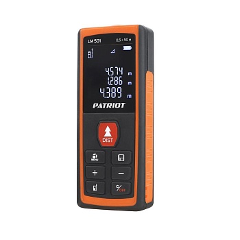 Дальномер лазерный LM 501 макс. дистанция 50м измерение площади объема подсветка память 30изм. чехол в компл. 120201501