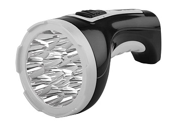 Фонарь ручной AccuF2-L15-bk выдвижная вилка индикатор зарядки ремешок встроен. ЗУ черн. 2857095