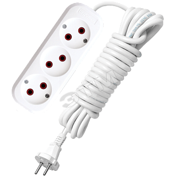 Удлинитель бытовой 3х5м без заземления 6А У6-639М 639м-05