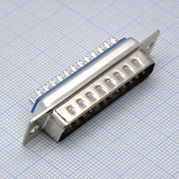 L-KLS1-213-25-M-B - вилка 25 pin на кабель (пайка)