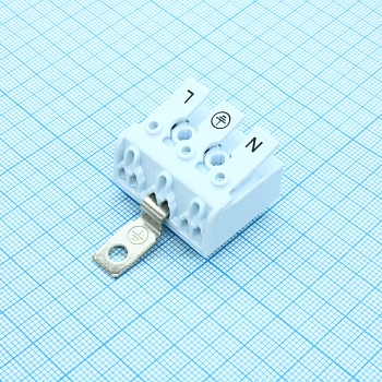 DG238-10.0-03P-19-05A(H) - Электромонтажный клеммник на 3 контакта. с заземляющим контактом