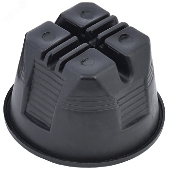 Держатель проводника кругл. 8мм для плоской кровли пластик с бет. ZDP80-70-6-08