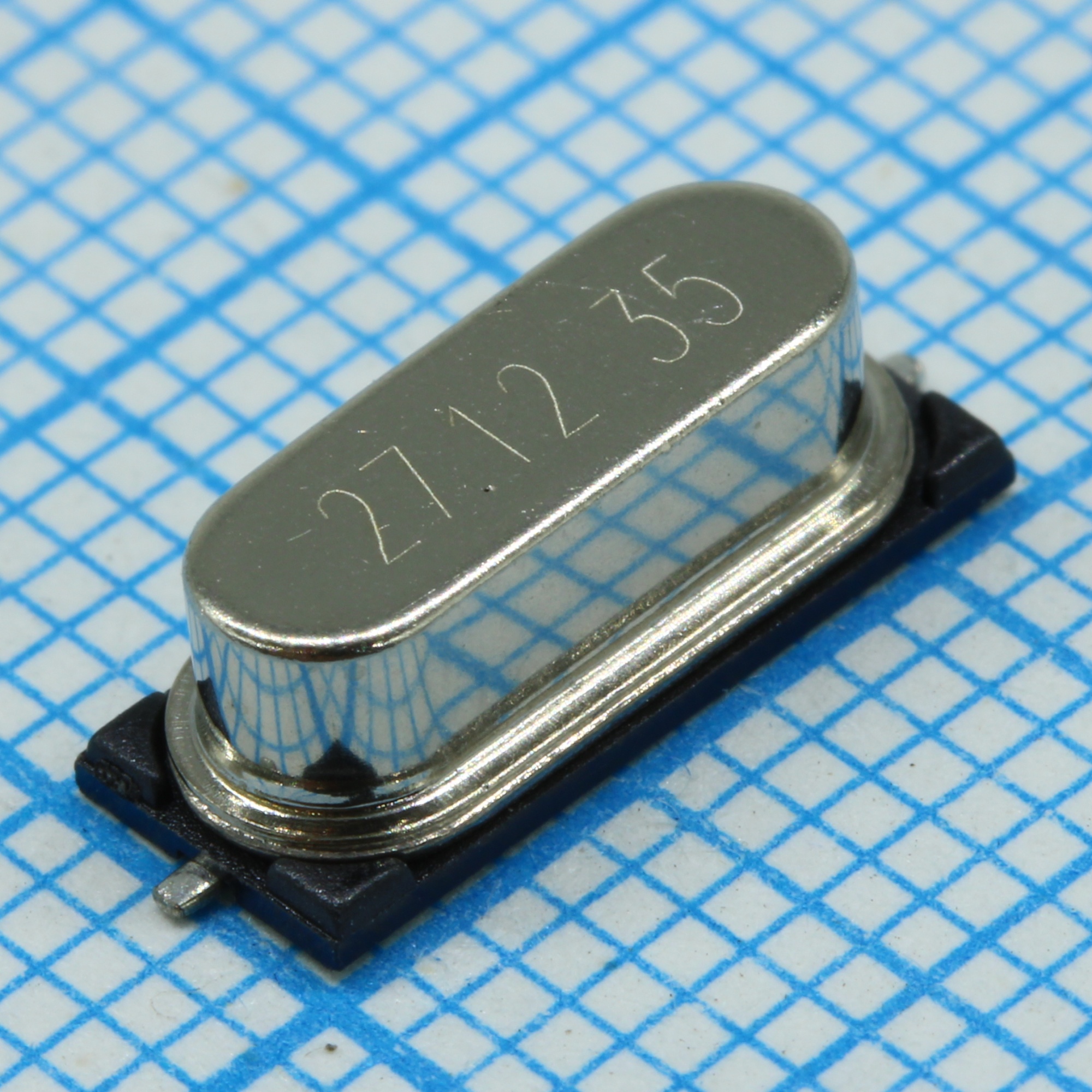 AT-41CD2-27.12MHZ - Резонатор кварцевый, HC-49S-SMD , -40…+85°С, 30/30ppm, 16пФ, 27.12МГц