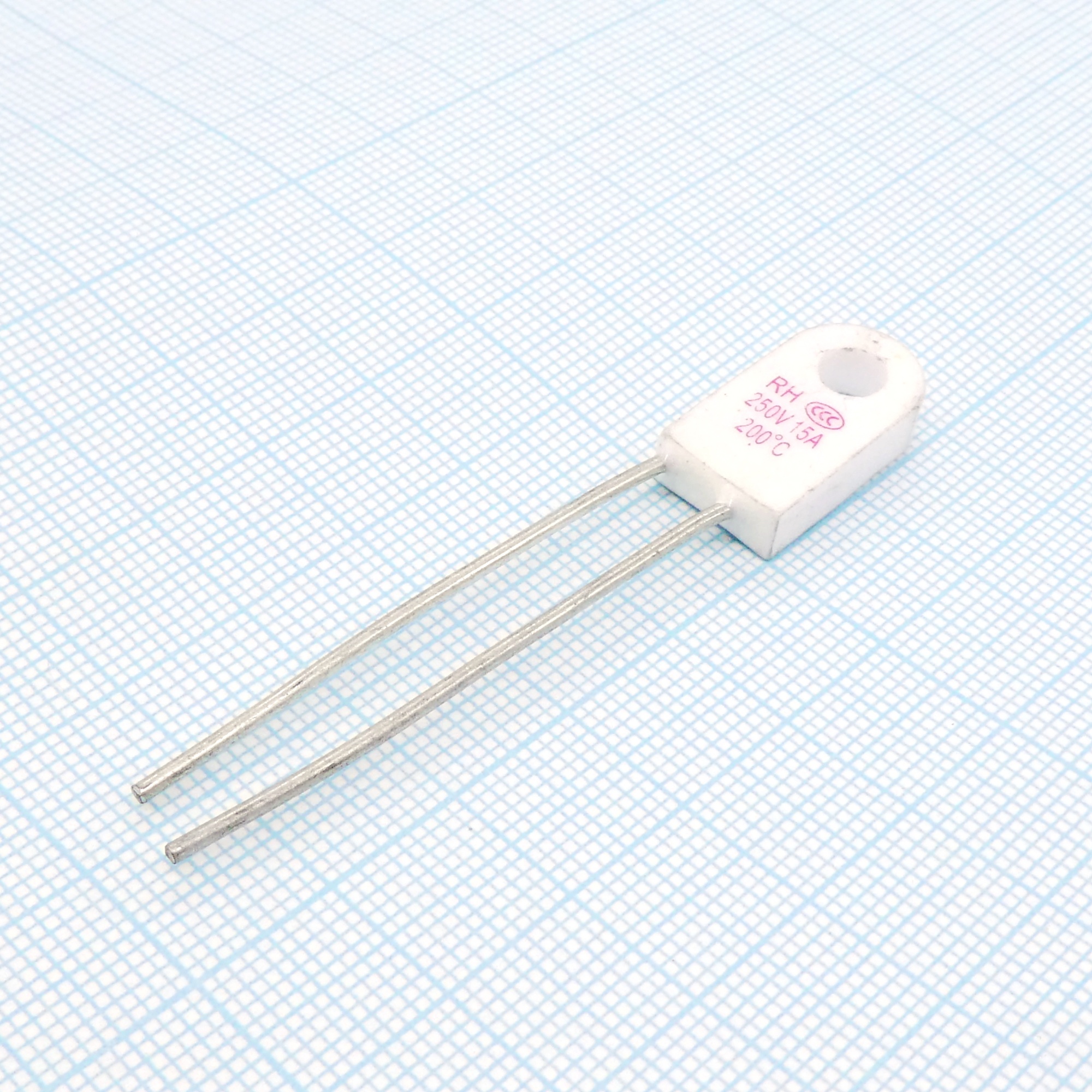 Therm.Fuse RH200 (15A) - термопредохранитель керамический "подкова", 200°C 15A