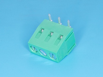 TB-01RB - Клеммник с винтом 3 позиции, шаг 5,00мм, прямой угол