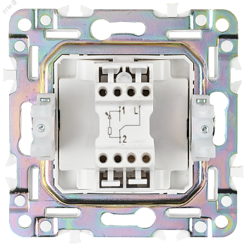 SKANDY Выключатель 1-клавишный проходной с индикацией 10А SK-V08Gr серый IEK SK-V12-1-10-K03