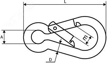 Карабин 6х60 CM626006