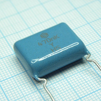 К73-17-400-0.47  10% - Конденсатор металлопленочный полиэтилентерефталатный 400В 0.47мкФ ±10%