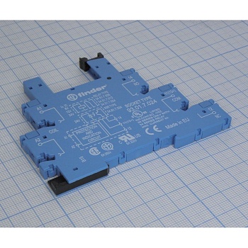 93.01.7.024 - Розетка  с защитным модулем на DIN-рейку для реле 34.51 на 12VDC, 24 VDC