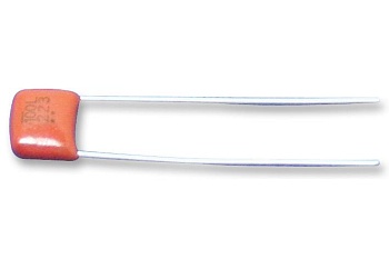 ECQE6104JF - Конденсатор металлоплёночный полиэтилентерефталатный 0.1мкФ 630В ±5% (18.5х6.3х14мм) шаг выводов 15мм 105°С россыпь