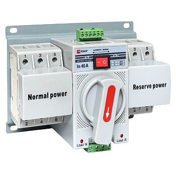 Устройство АВР МCB 40А (C) 3Р 400В PROxima ats-mcb-40c-3p-pro