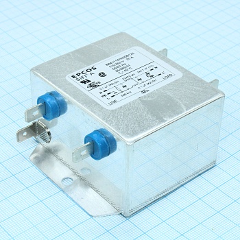 B84111A0000B120 - Сетевой фильтр 2x20A/250V, SIFI-A, 2x0.1мкФ (Х2) + 2х4700пФ (Y2), 2х0.47мГн