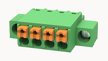 15EDGKNM-3.81-04P-14-1000A(H) - Разъемный клеммный блок 4 контакта шаг 3.81мм