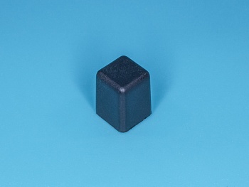 PSM1-K-2-B - Колпачок квадратный для мини кнопки, черный, тип 2, размер 7,2х7,2х9,6мм