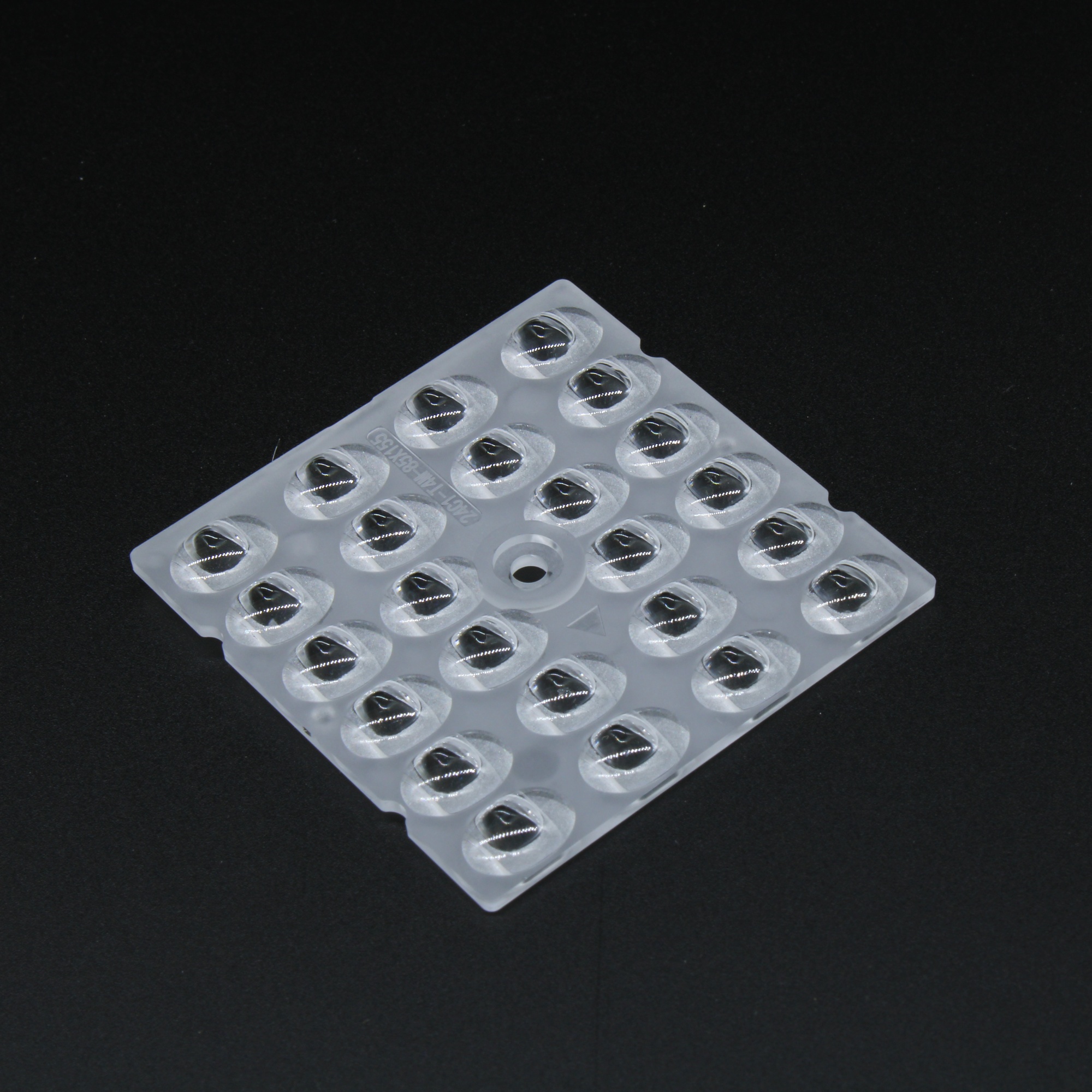 ALST50D24LEDT4M - Групповая квадратная линза на 24 светодиода 3030/2835 эфф=93%, диаграмма T4M (T4VS), 50x50mm   H:3.61mm, PC