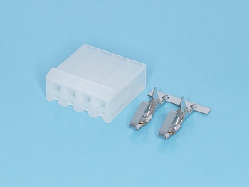 PHU-4 - Розетка кабельная шаг 3.96, 4 контакта, требуются контакты