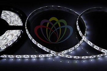 Лента светодиодная 12В, SMD2835, 4,8Вт/м, 60 LED/м, 6500К, 8мм, 5м, IP65 141-355
