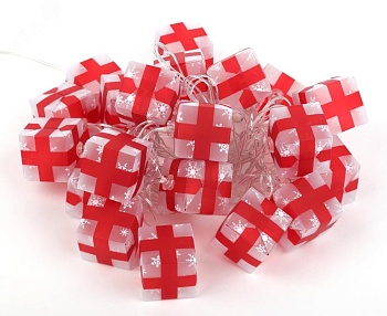 ENIN-3P Гирлянда LED Нить Подарки 3 м холодный свет, 220V, IP20 (24/192) Б0041895